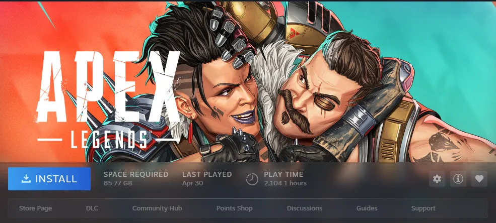 ⚡ 2000+ Hours 🕹️ | Apex Legends & Other Games | Level Ready | Complete Ownership 🚀 Steam Account ⸱ Instant Access